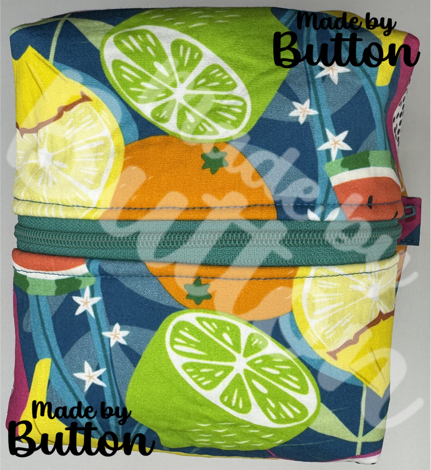 "Tropical Splash" Boxy Pouch