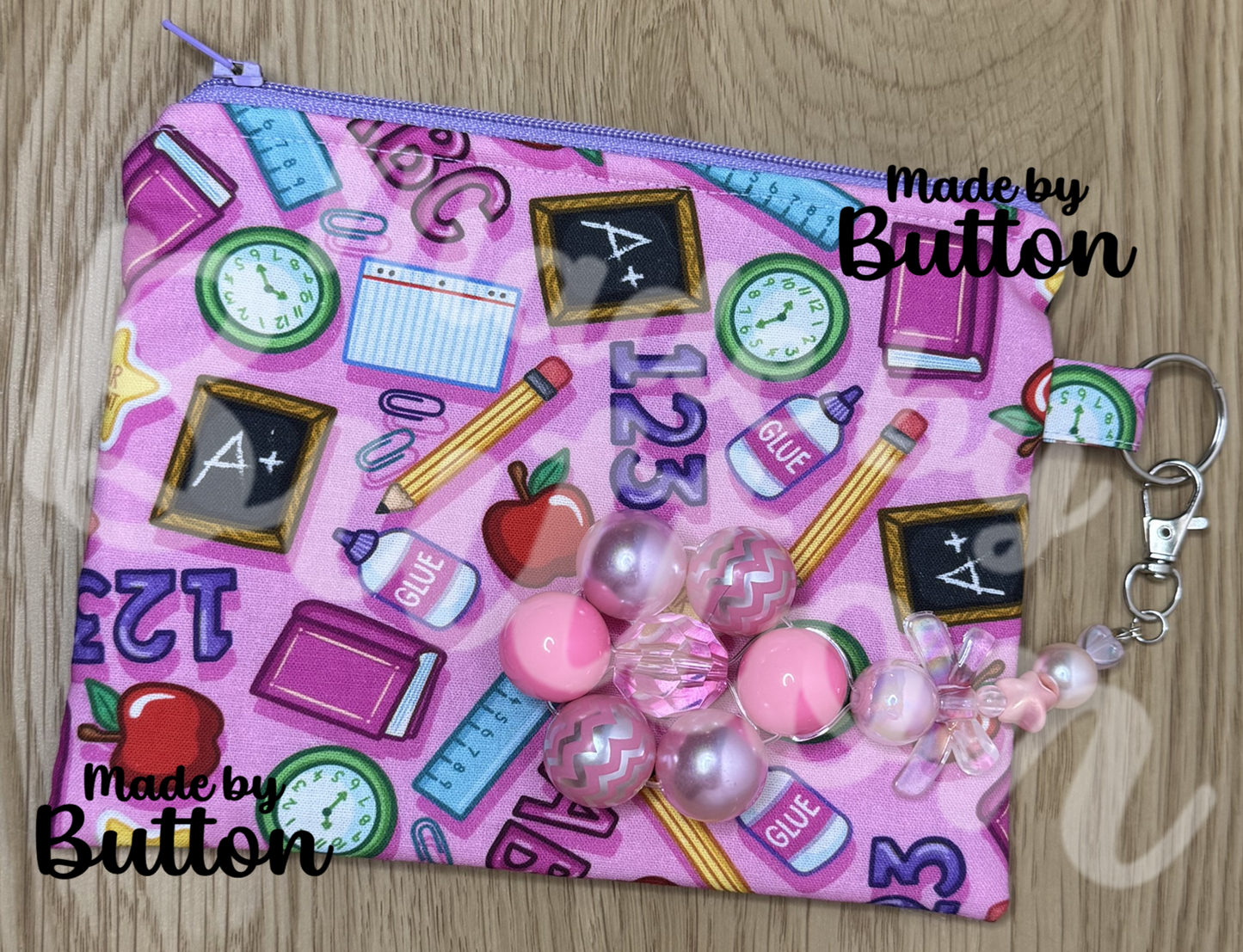 "Stay In School" Zipper Pouch (Variant C)