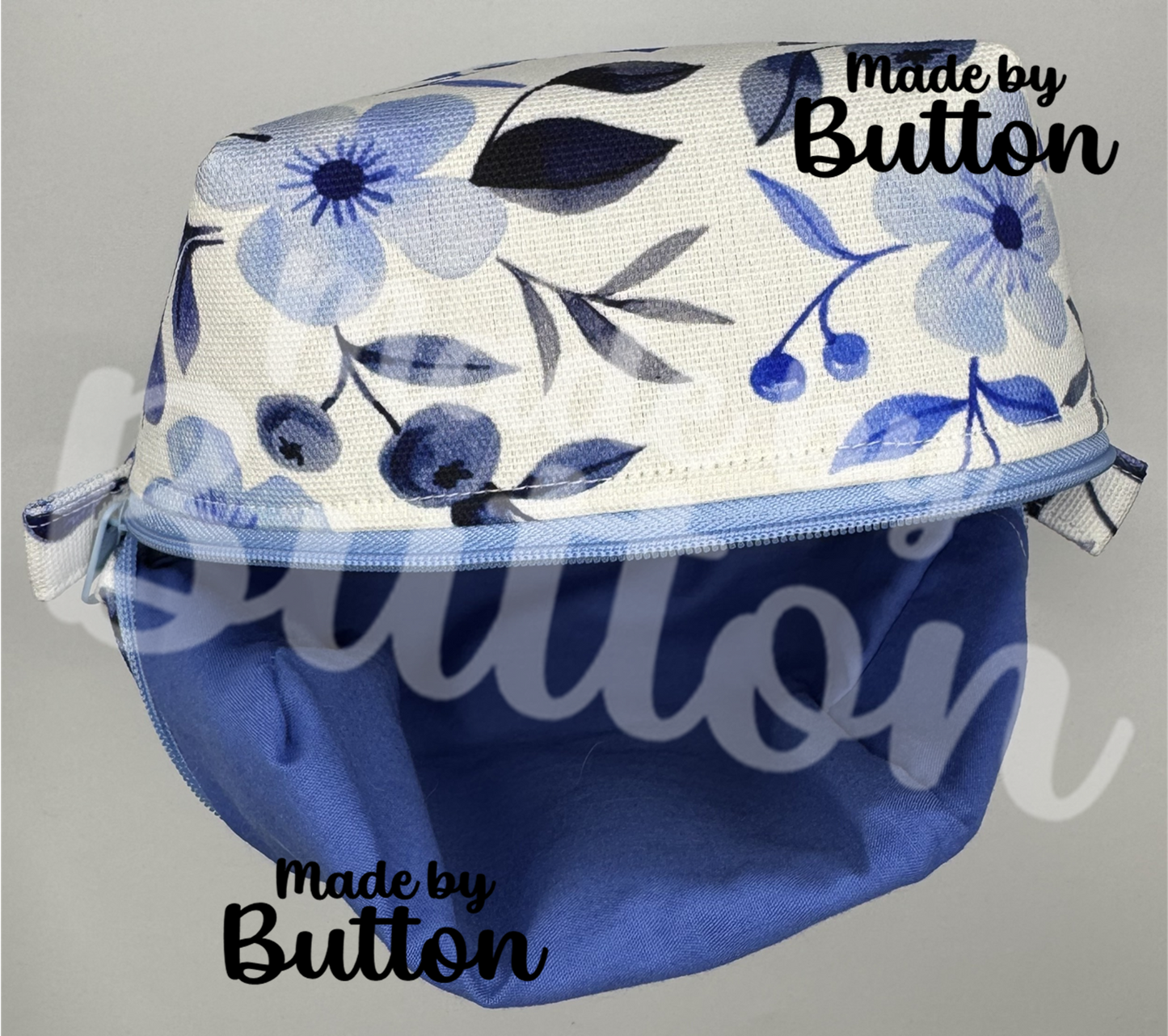 "Blueberry Bewilderment" Boxy Pouch