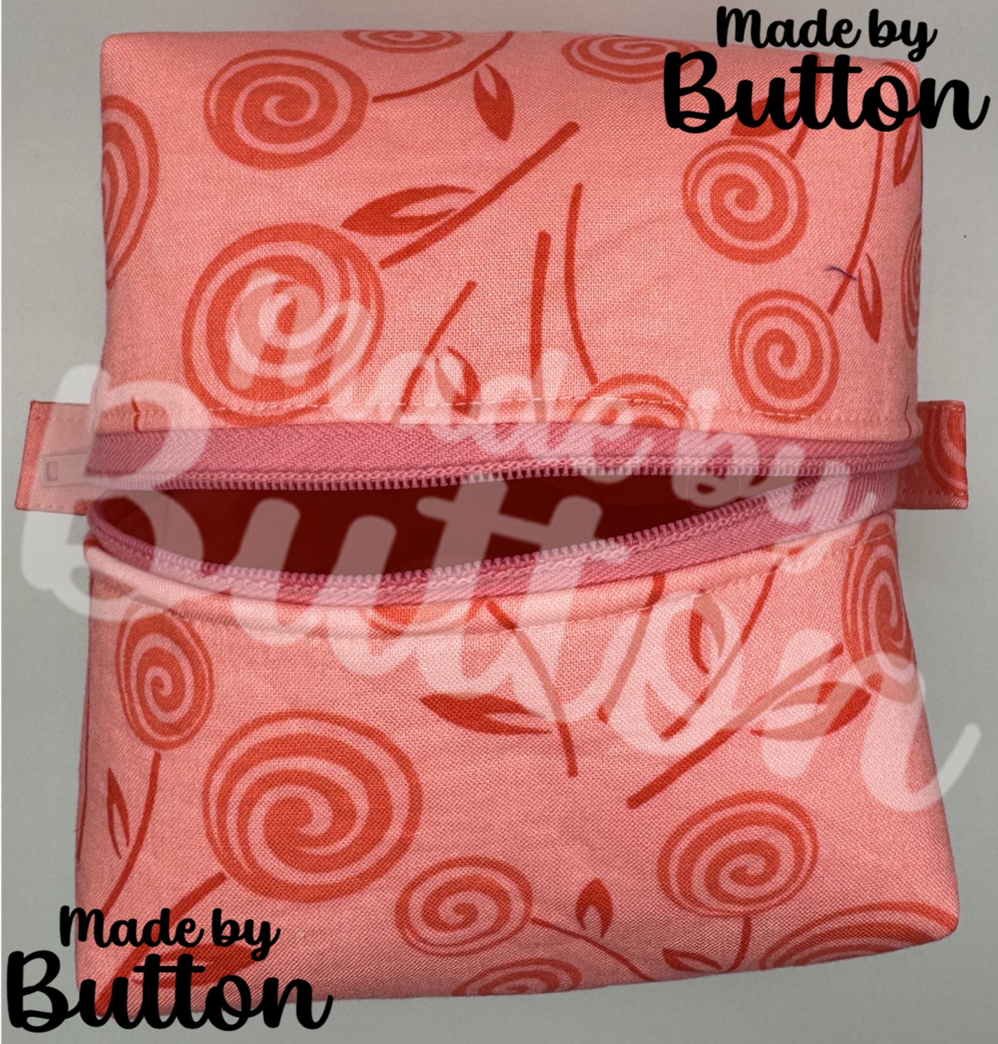"Journey Through The Lollipop Flowers" Boxy Pouch