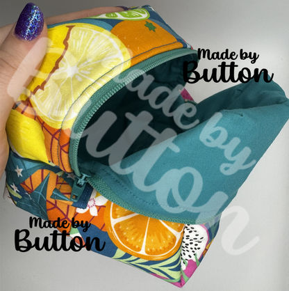 "Tropical Splash" Boxy Pouch