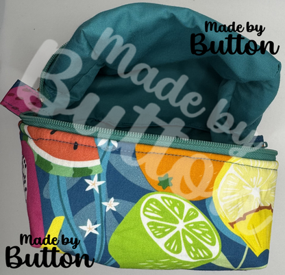 "Tropical Splash" Boxy Pouch
