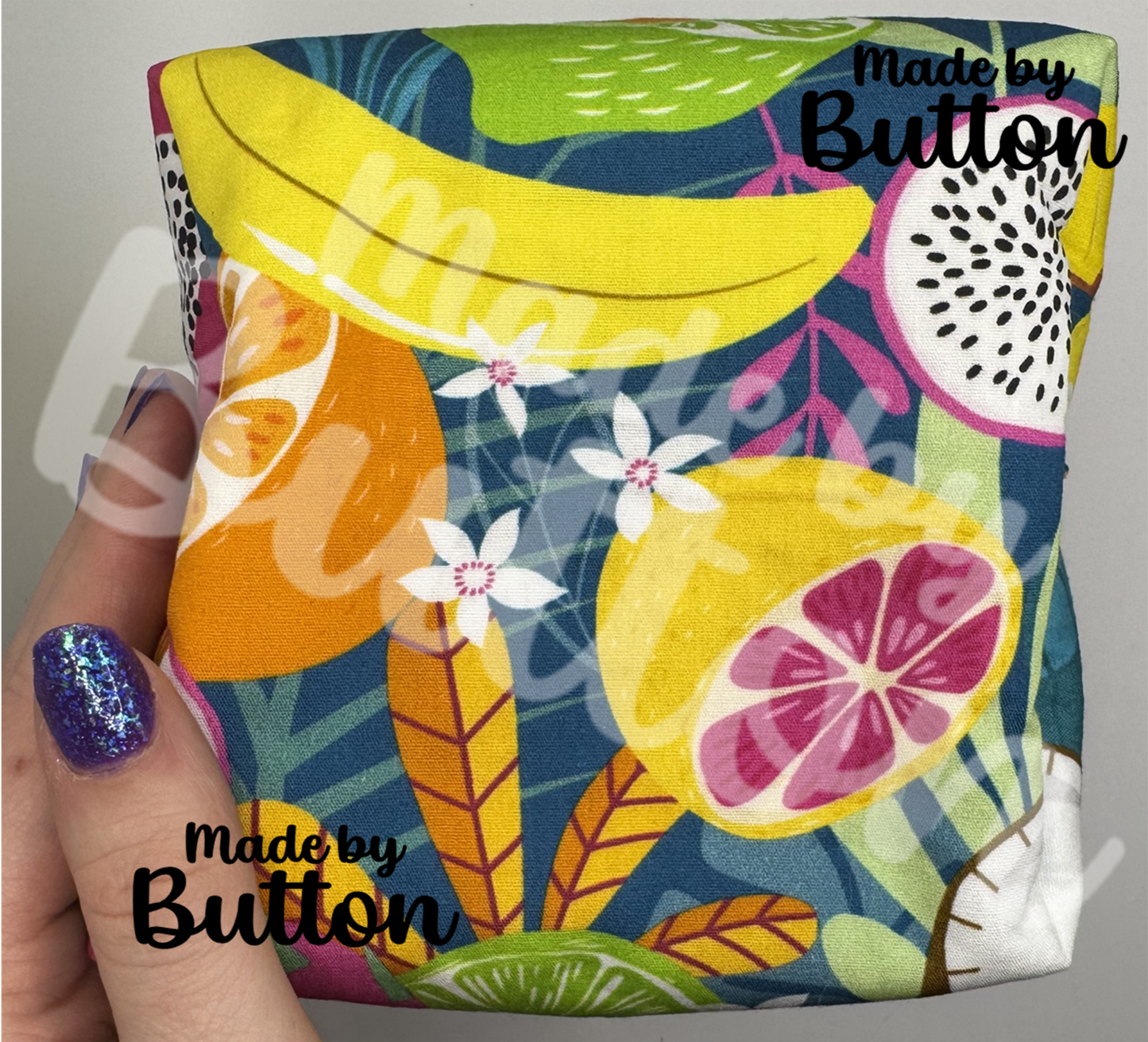"Tropical Splash" Boxy Pouch