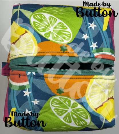 "Tropical Splash" Boxy Pouch