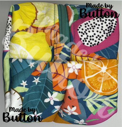 "Tropical Splash" Boxy Pouch