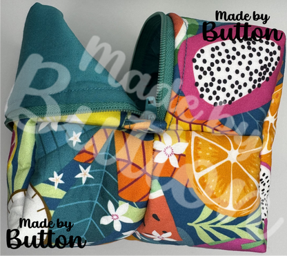 "Tropical Splash" Boxy Pouch