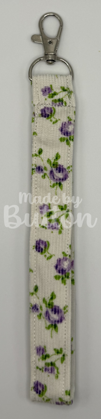 "Corduroy Bliss" Wristlet (Silver)