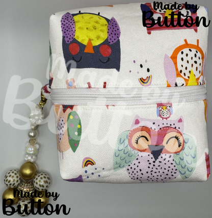 "Fashionista Owls" Boxy Pouch