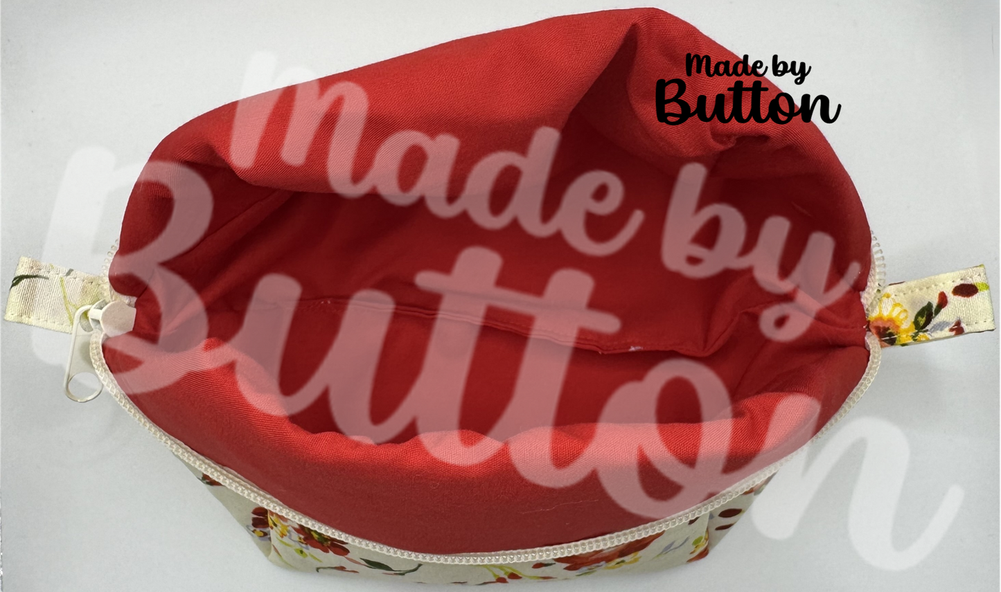 "Cozy Bouquet" Boxy Pouch (Variant D)