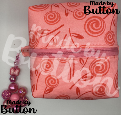 "Journey Through The Lollipop Flowers" Boxy Pouch