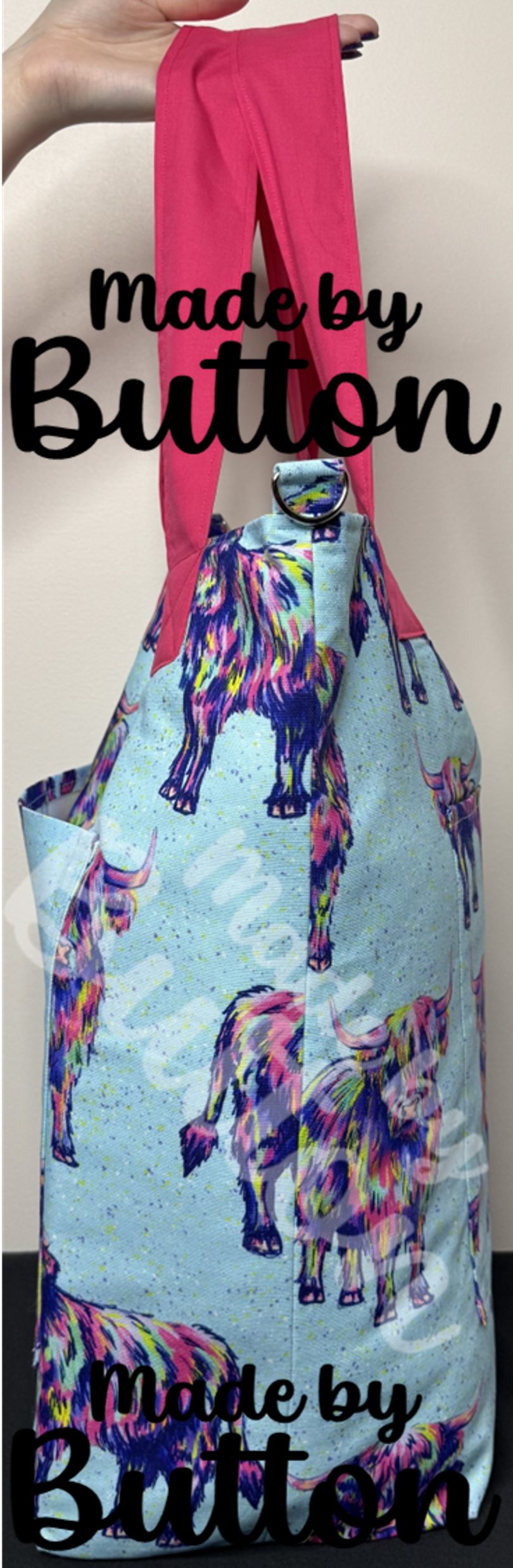"Rainbow Pasture" Large Tote Bag