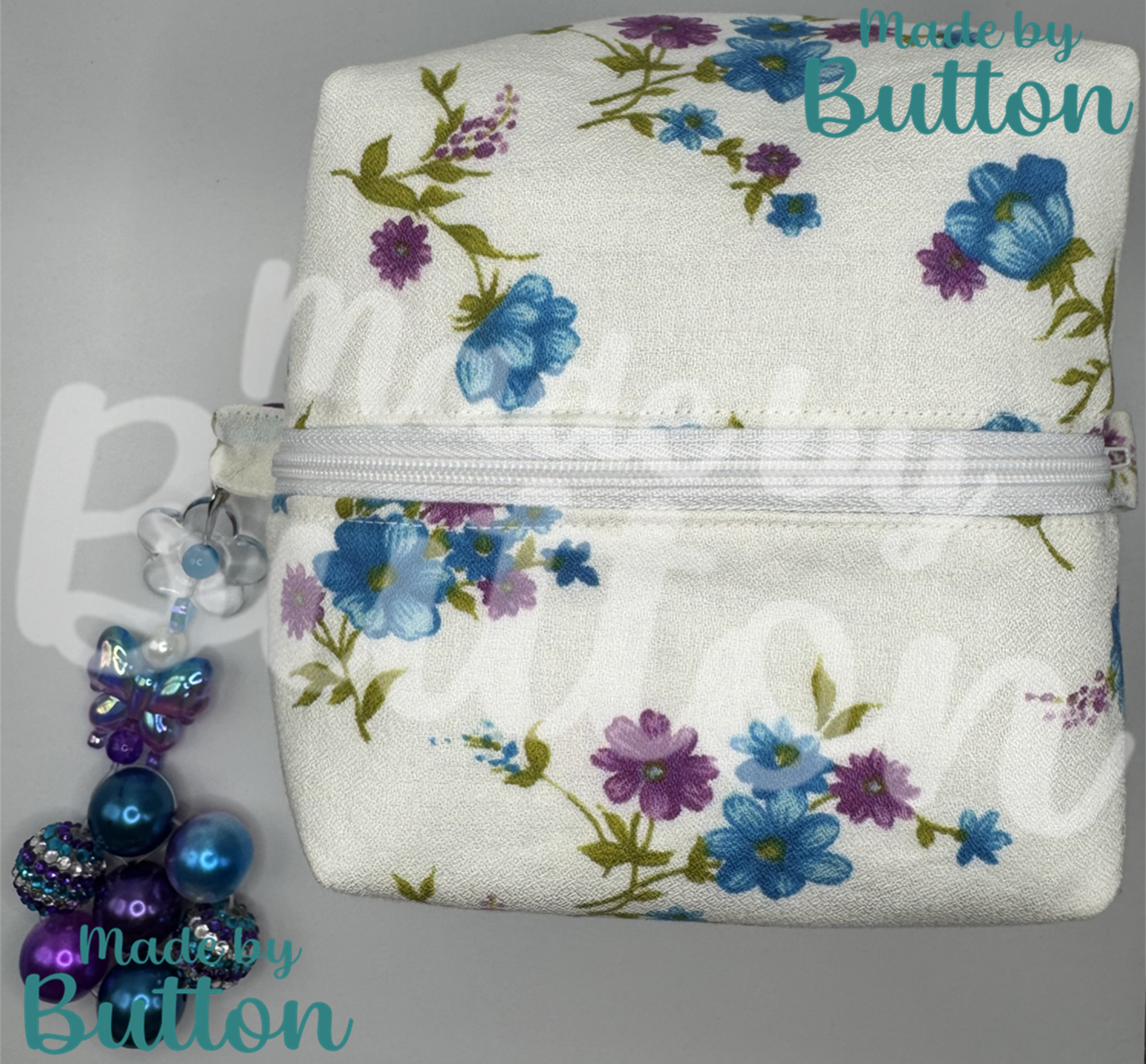 "Flowers For You" Boxy Pouch