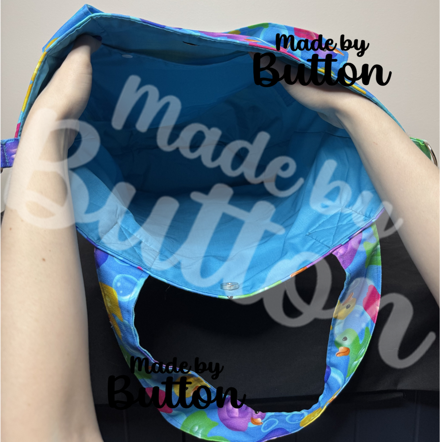 "Ducking Splash-tastic" Large Tote Bag