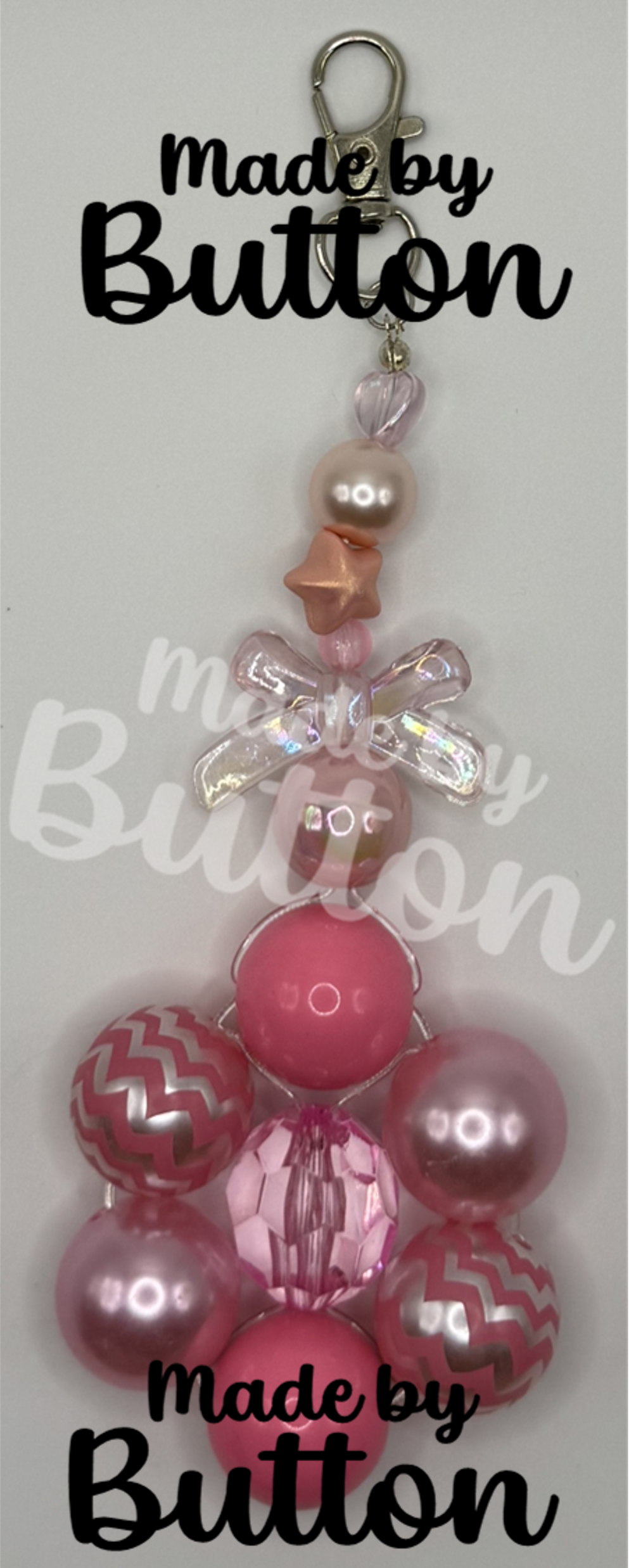 Squiggles and Bows Keychain