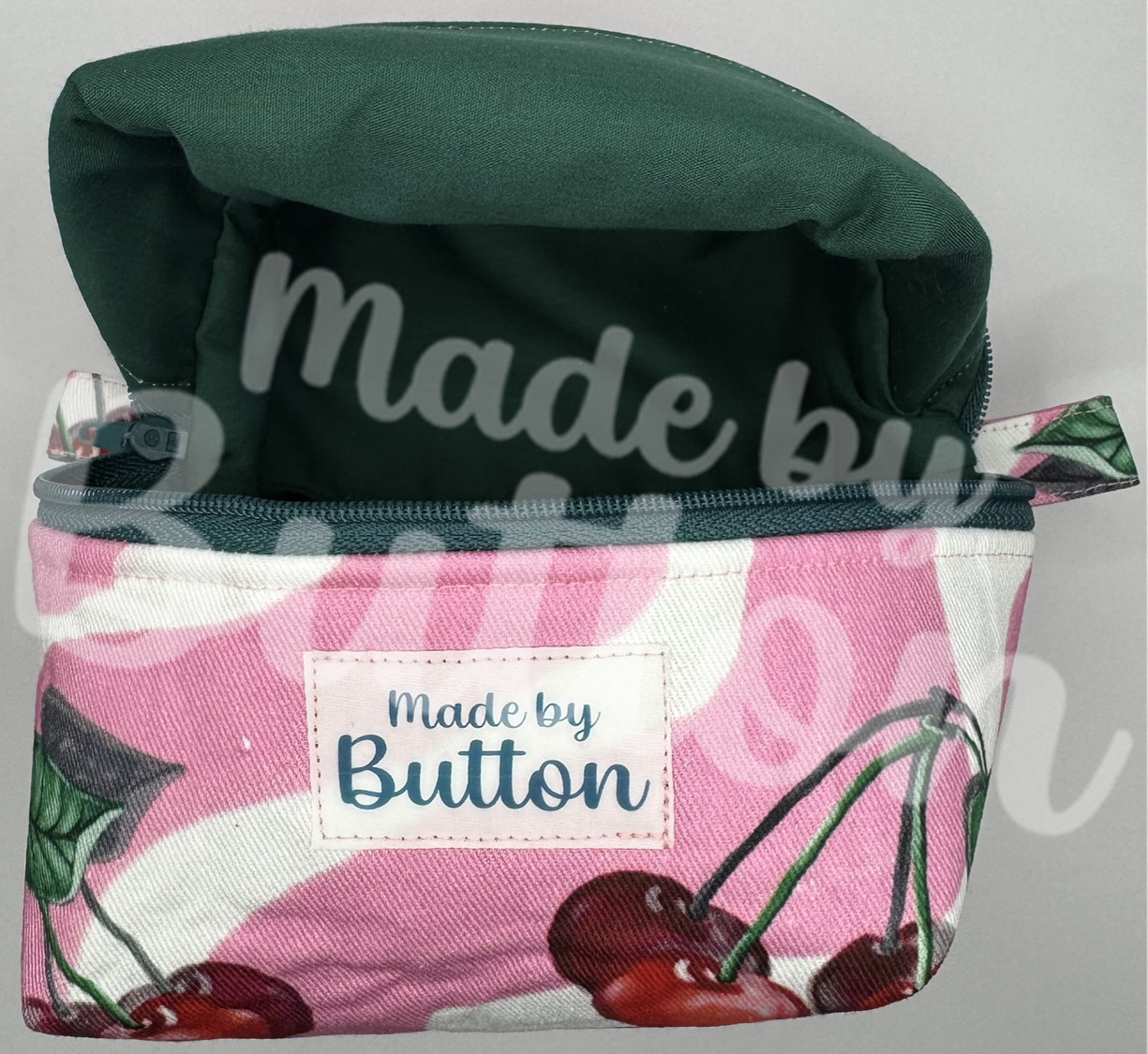 "Cherry Swirl Ice-Cream" Boxy Pouch