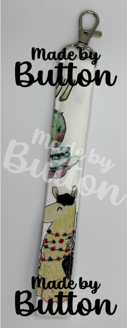 "Llama Be Prickly" Wristlet