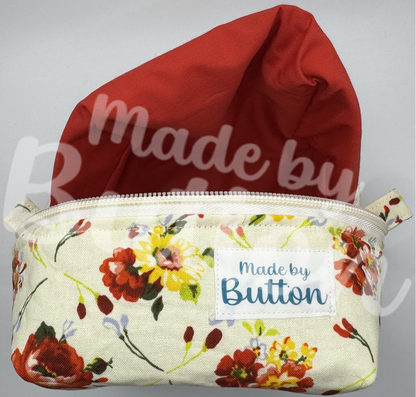 "Cozy Bouquet" Boxy Pouch (Variant D)