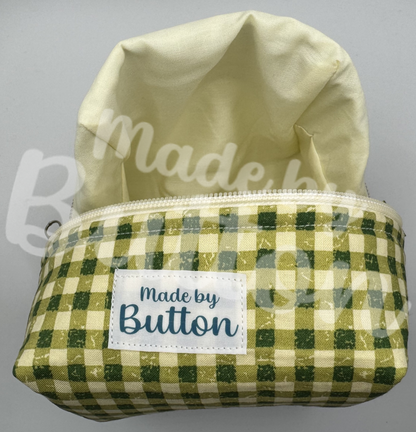 "Vintage Gingham" Boxy Pouch