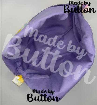"Pastels, Kept In Check" Boxy Pouch