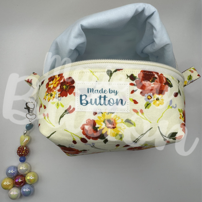 "Cozy Bouquet" Boxy Pouch (Variant B)