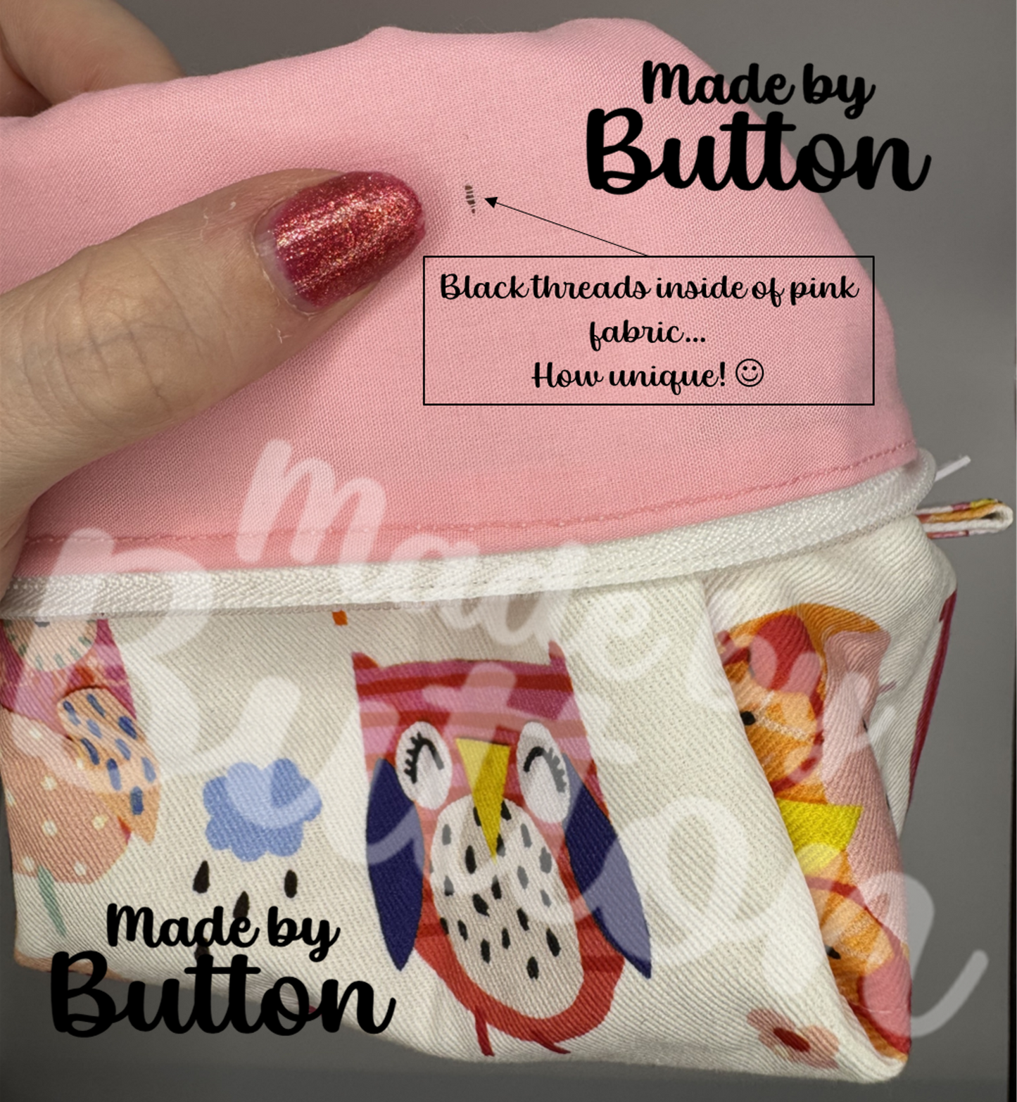 "Fashionista Owls" Boxy Pouch
