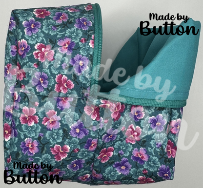 "Morning Flowers" Boxy Pouch