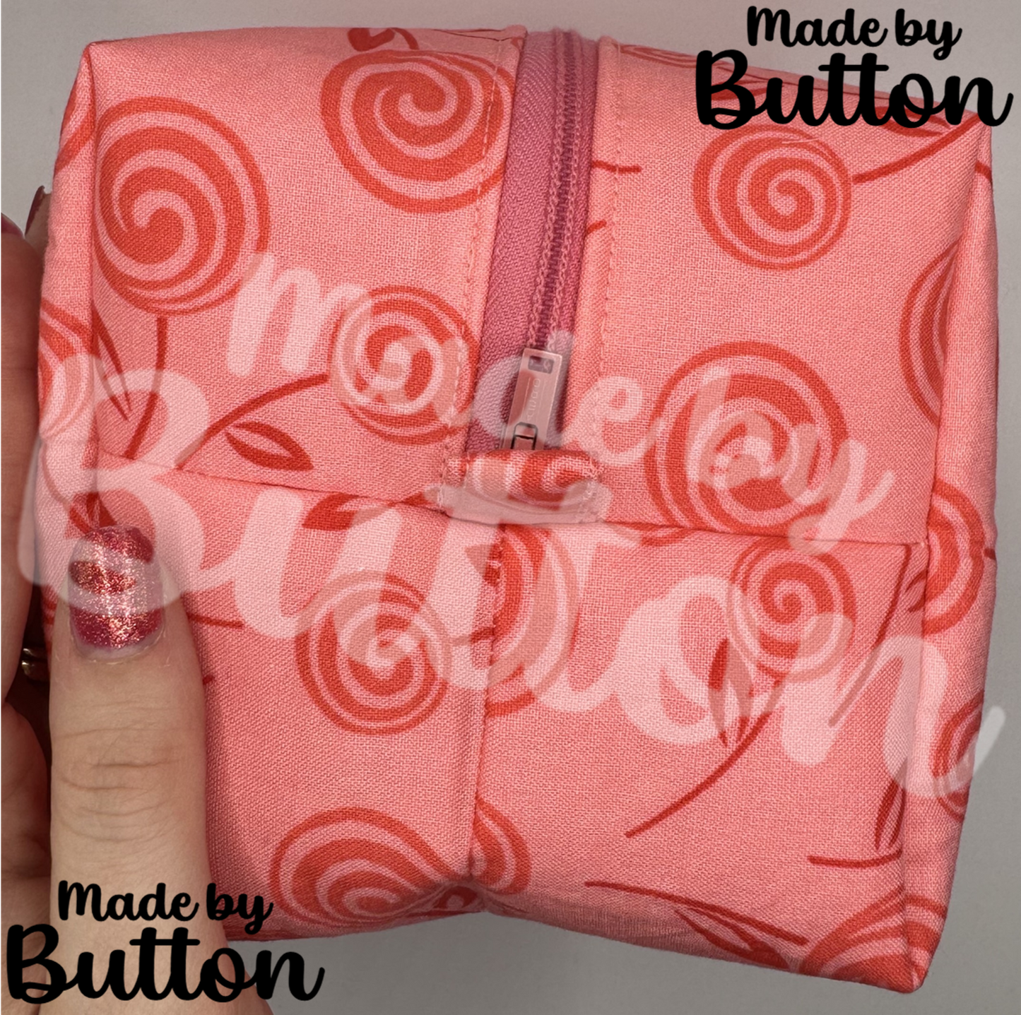 "Journey Through The Lollipop Flowers" Boxy Pouch