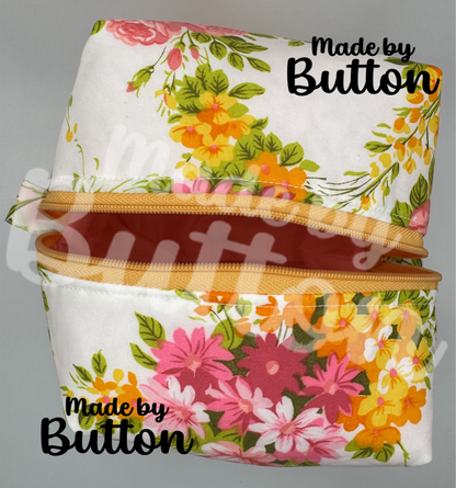 "Vivid Bouquet" Boxy Pouch
