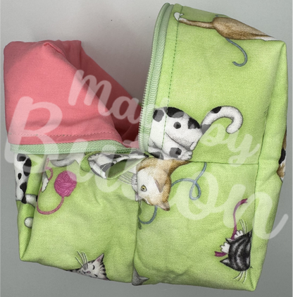 "A Kitty's Curiosity" Boxy Pouch