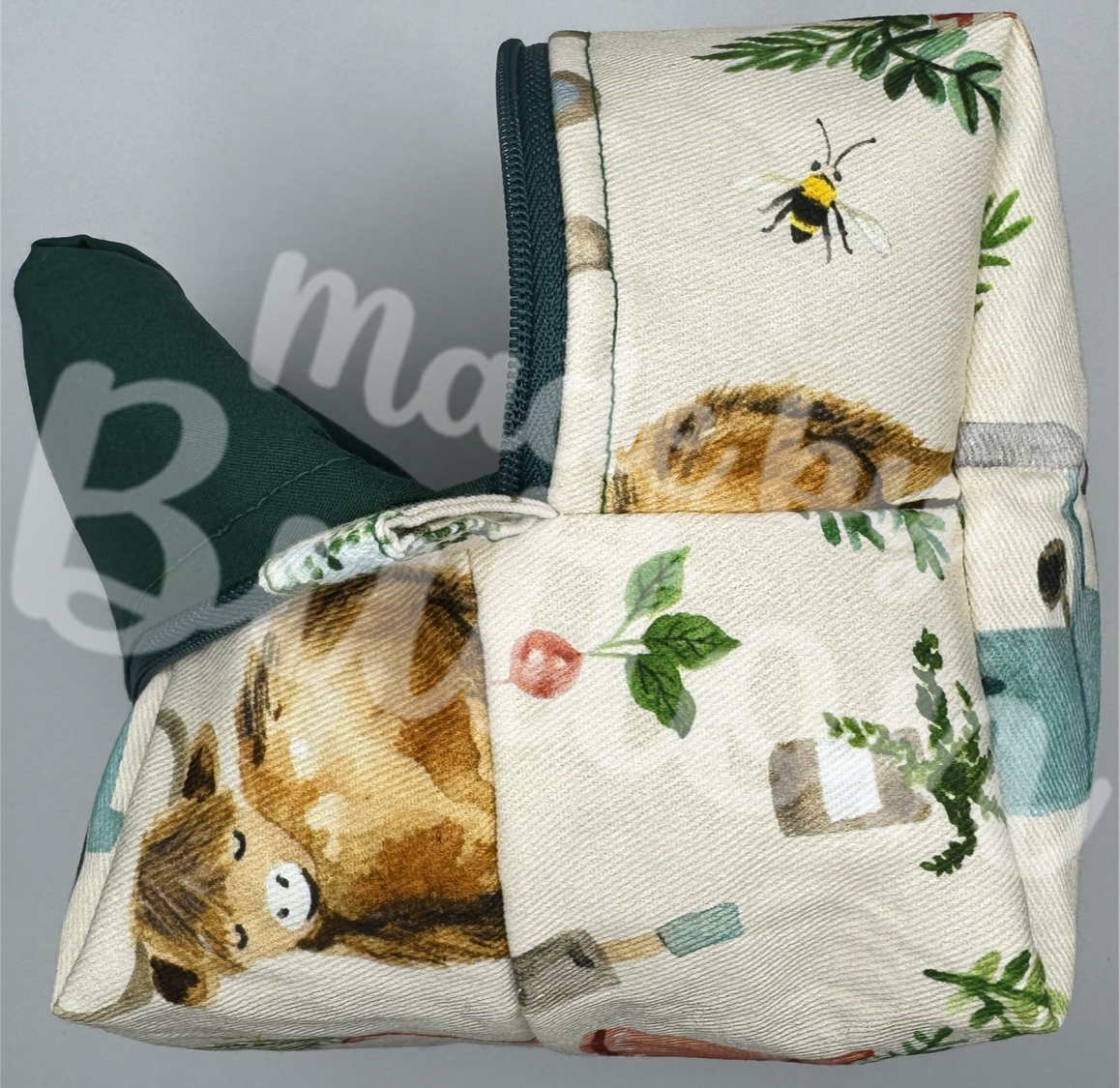 "Peaceful Farming" Boxy Pouch