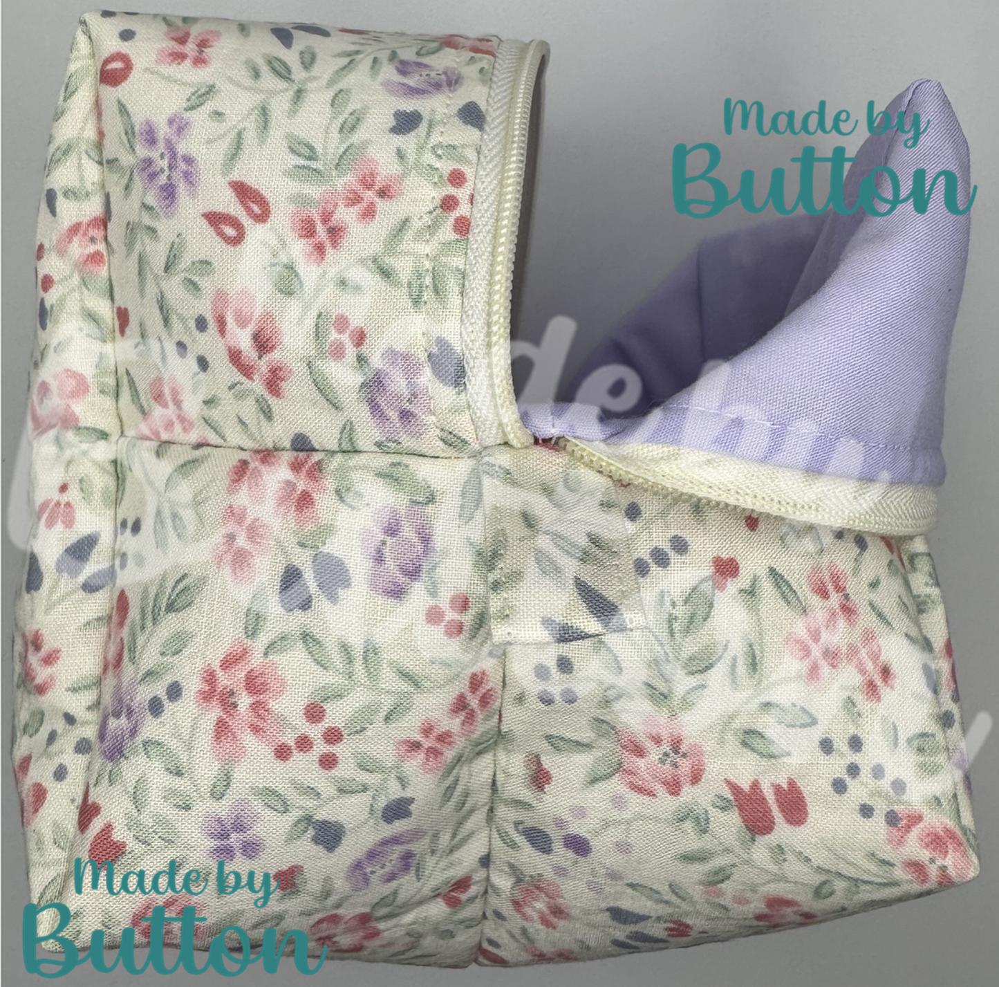 "Secret Flourishment" Boxy Pouch