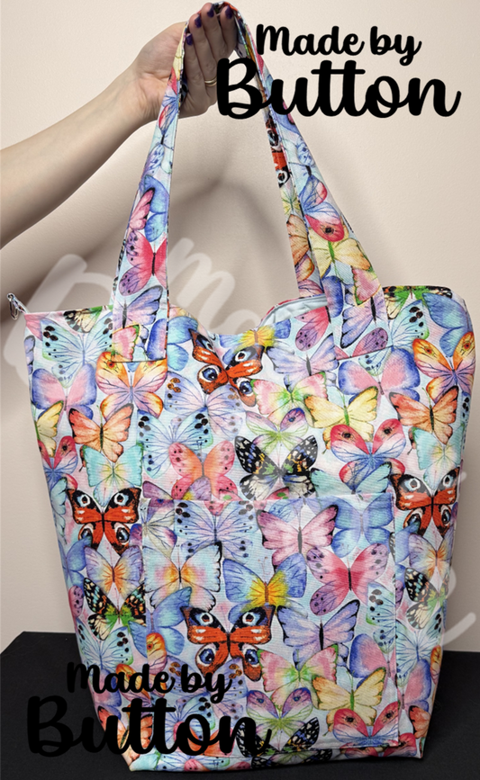 "A Fluttering Song" Large Tote Bag