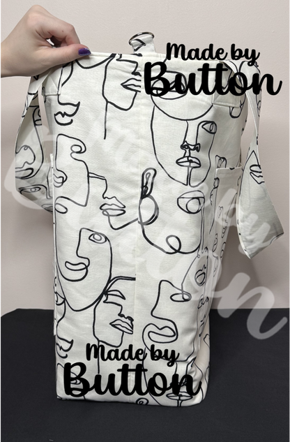 "Let's Face It!" Large Tote Bag
