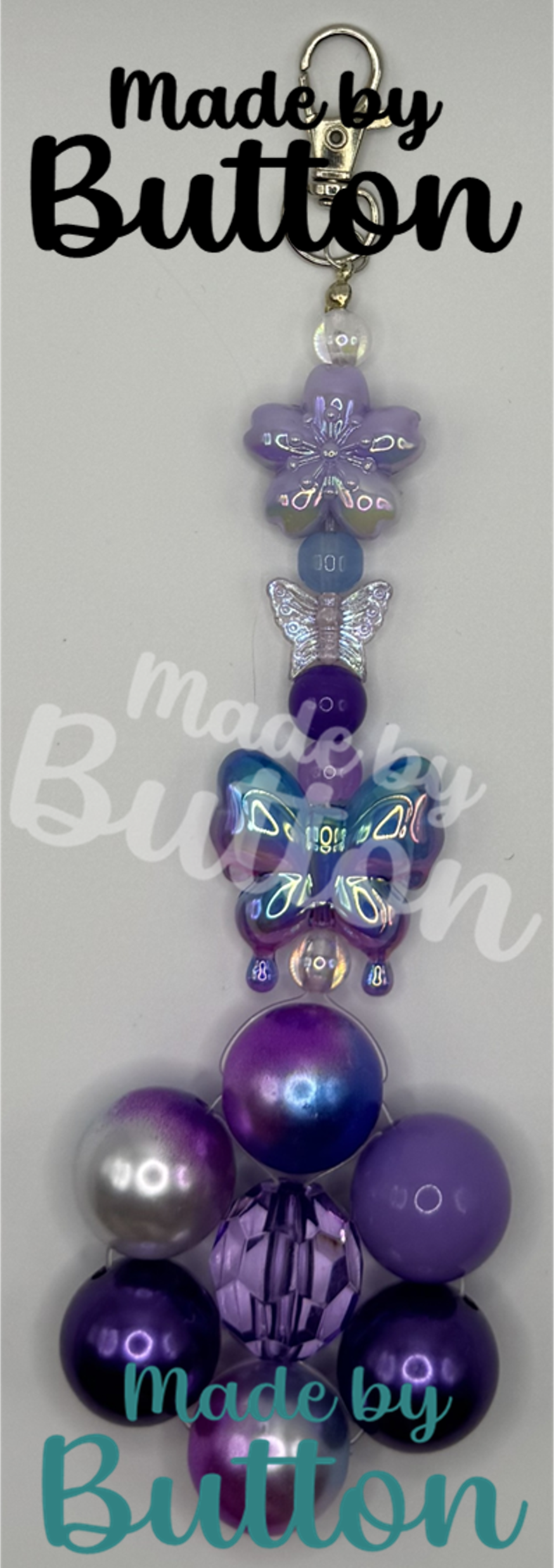 Fluttery Kaleidoscope Keychain