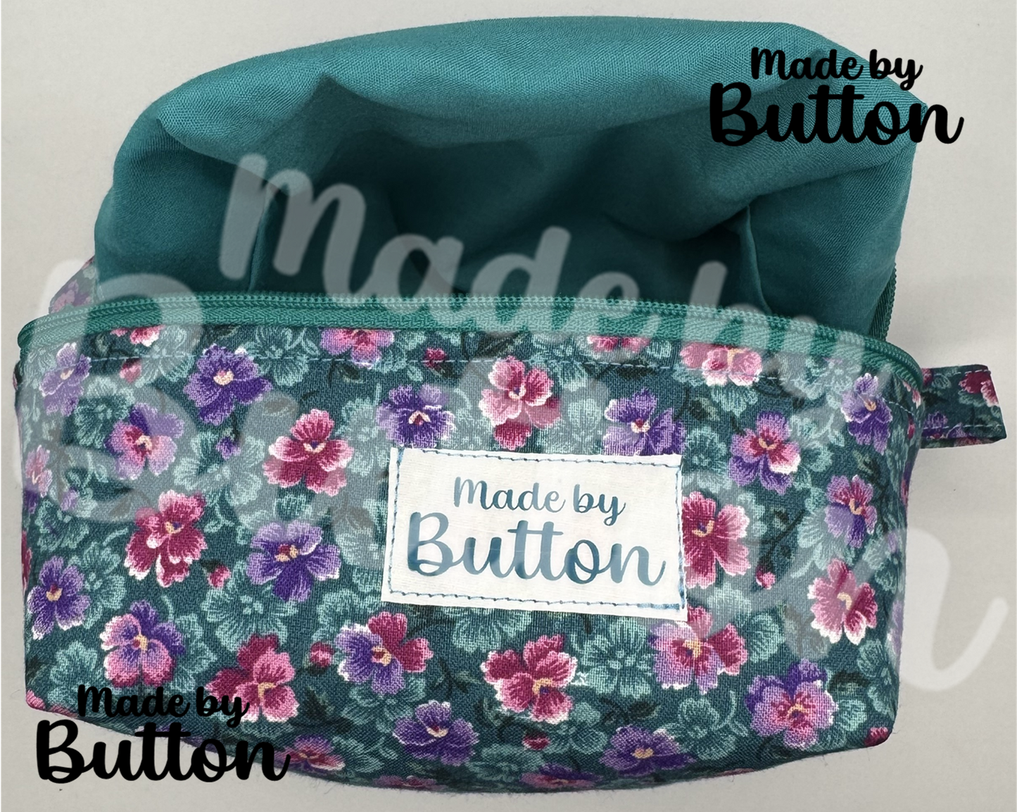 "Morning Flowers" Boxy Pouch