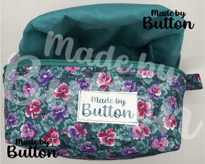 "Morning Flowers" Boxy Pouch