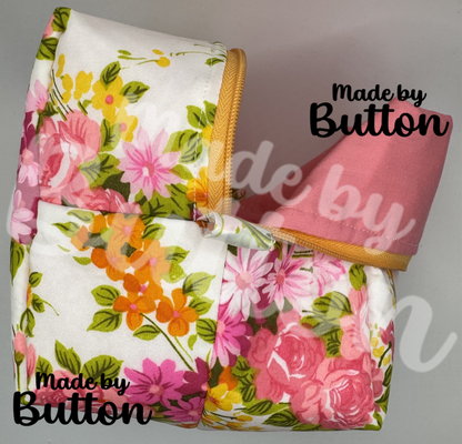 "Vivid Bouquet" Boxy Pouch