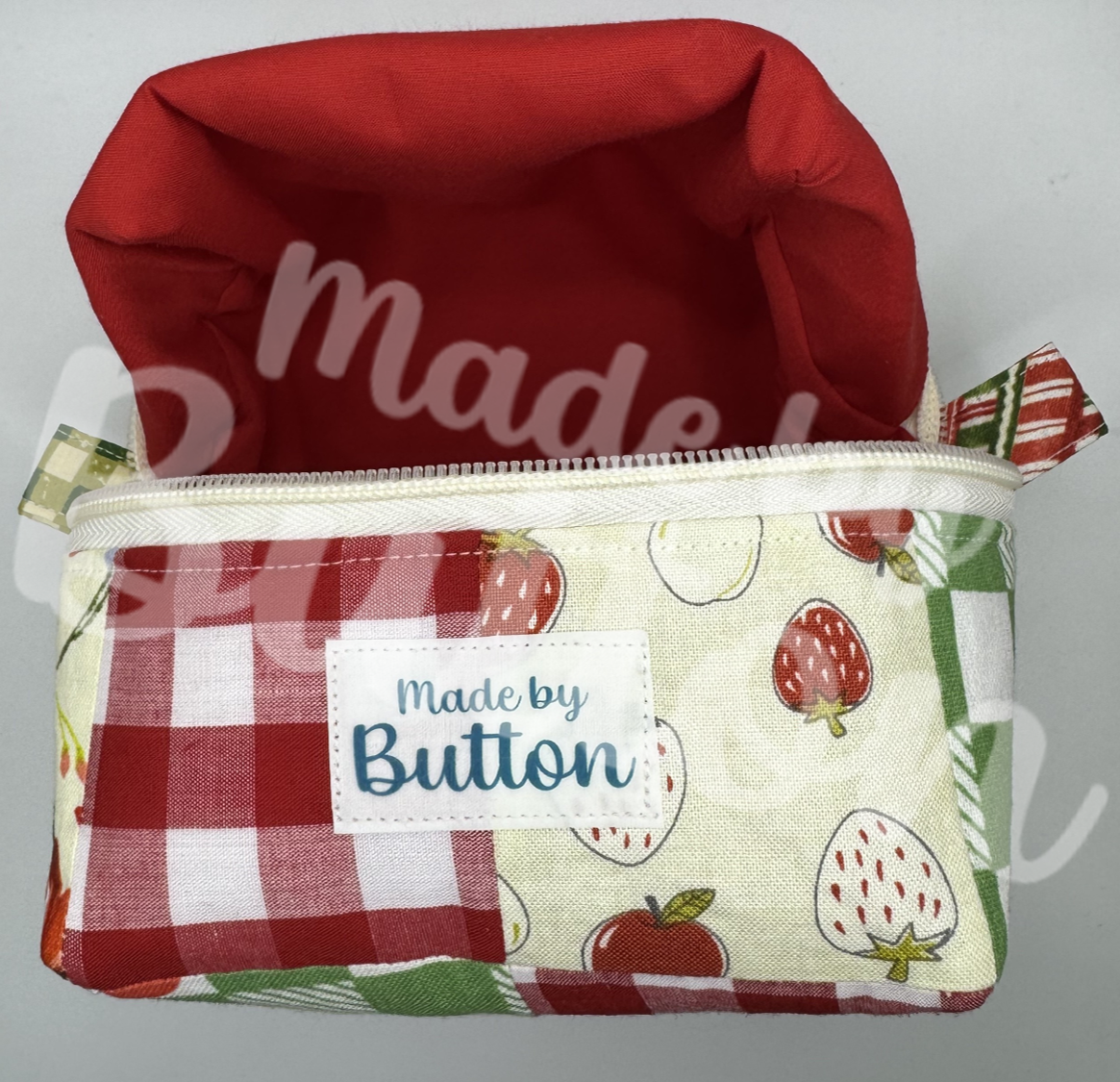 "Picnic Collage" Boxy Pouch