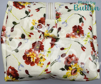 "Cozy Bouquet" Boxy Pouch (Variant C)