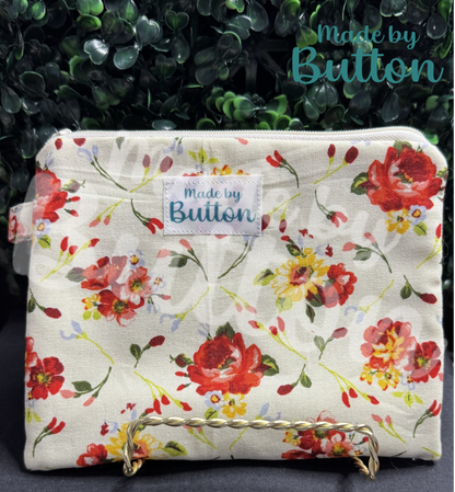 "Cozy Bouquet" Zipper Pouch (Variant C)