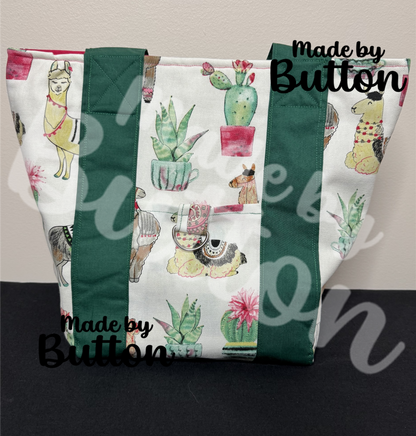 "Llama Be Prickly" Mini Tote Bag