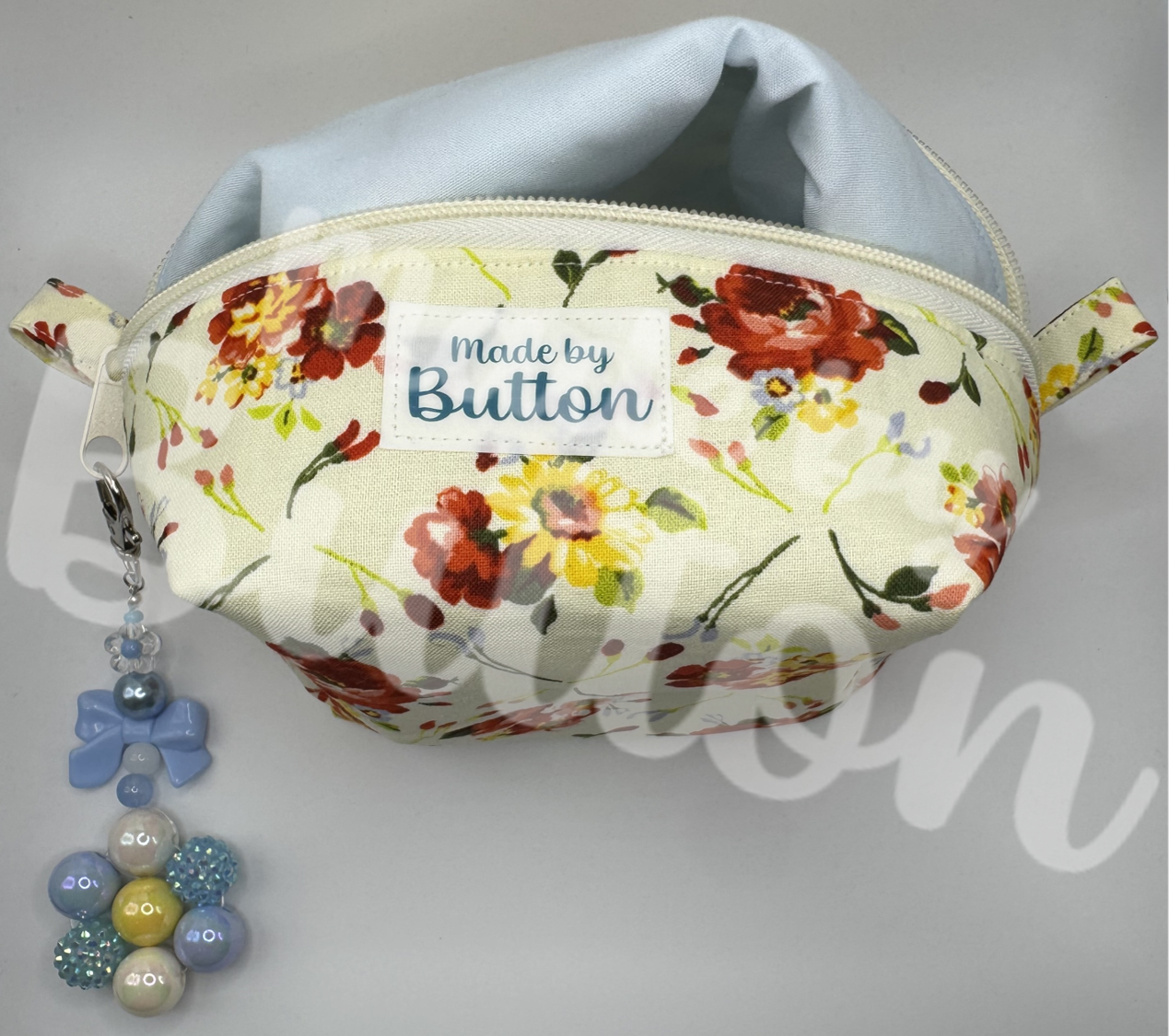 "Cozy Bouquet" Boxy Pouch (Variant B)