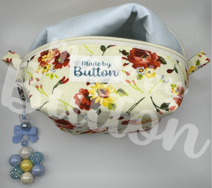"Cozy Bouquet" Boxy Pouch (Variant B)