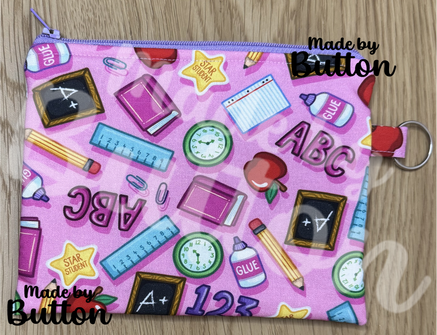 "Stay In School" Zipper Pouch (Variant B)