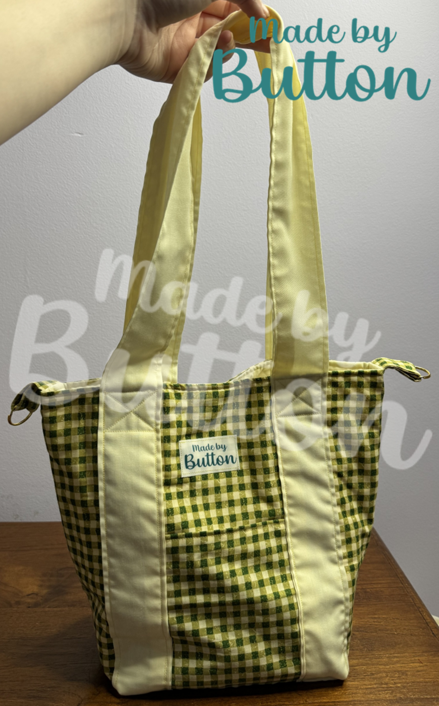 "Vintage Gingham" Mini Tote
