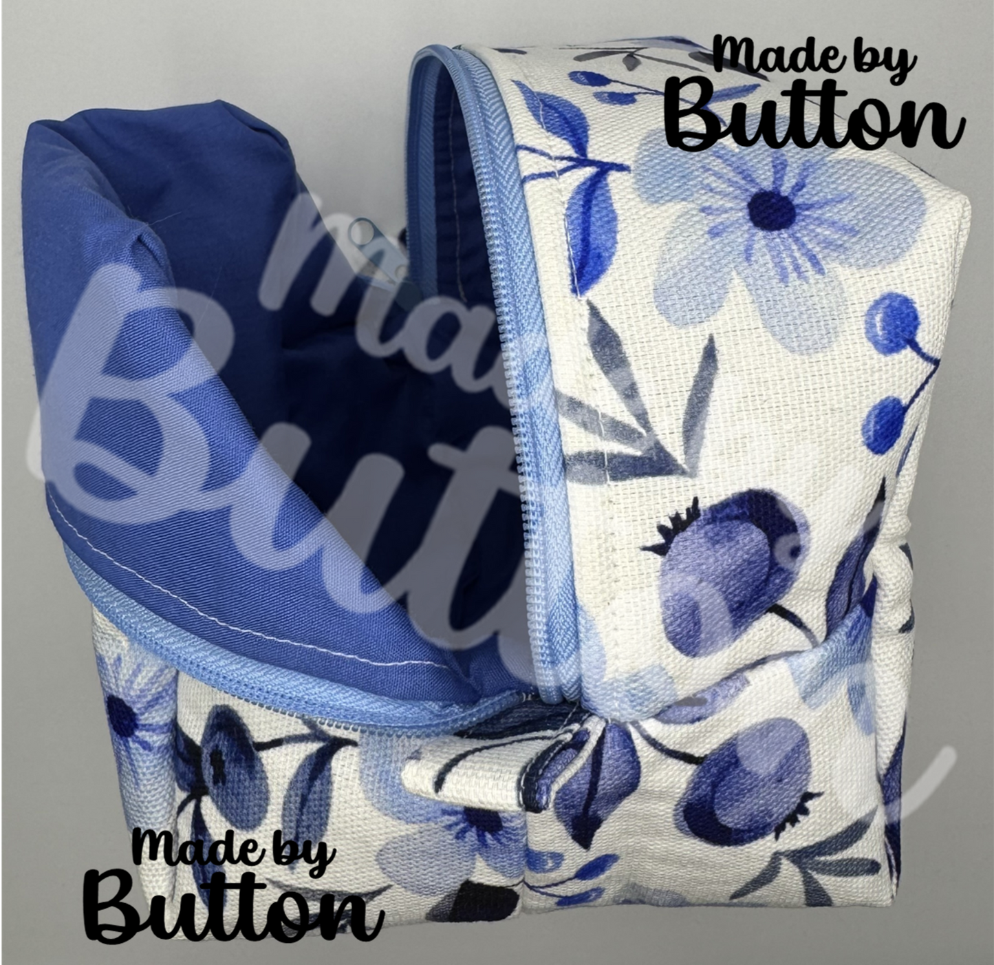 "Blueberry Bewilderment" Boxy Pouch
