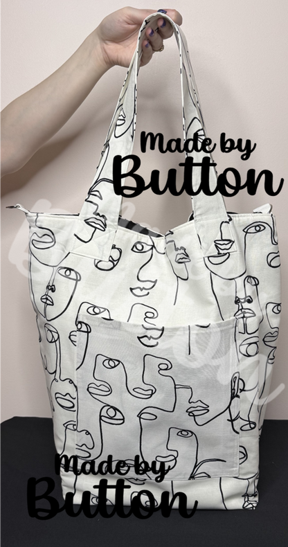 "Let's Face It!" Large Tote Bag
