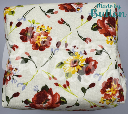 "Cozy Bouquet" Boxy Pouch (Variant A)