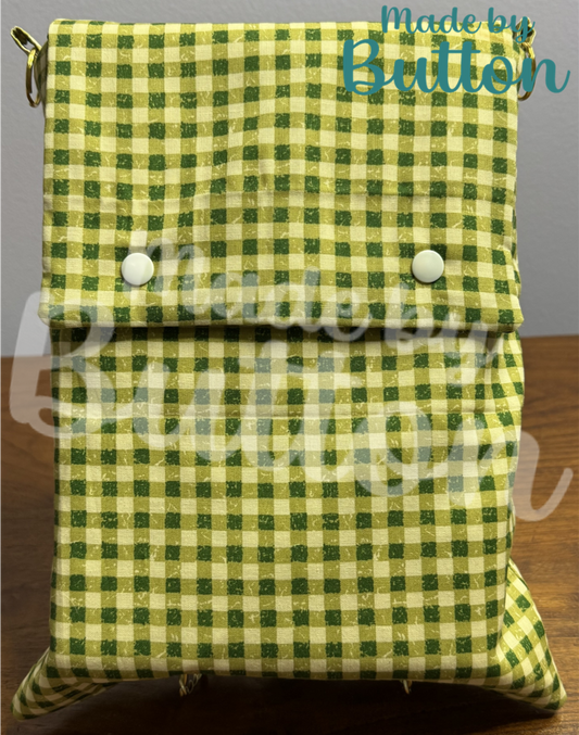 "Vintage Gingham" Large Book Sleeve