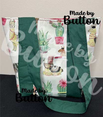 "Llama Be Prickly" Mini Tote Bag